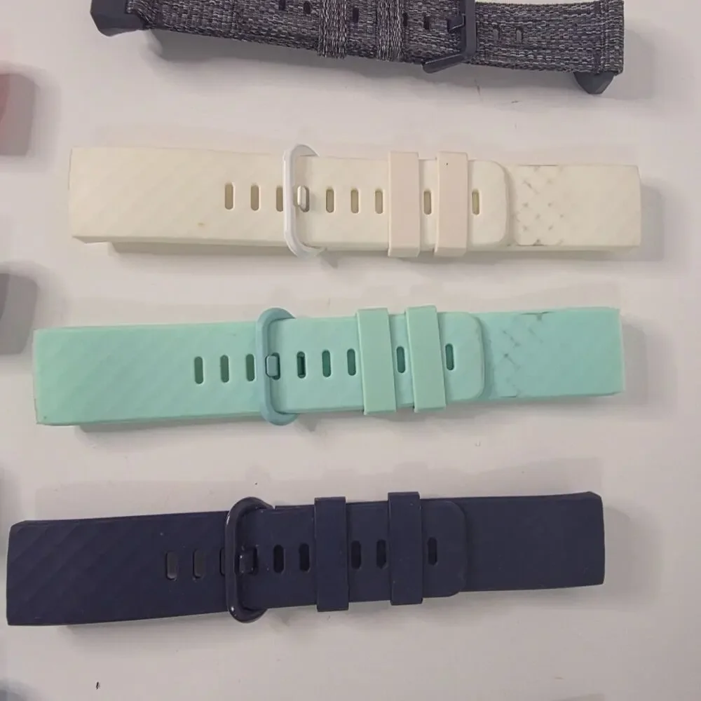 Lot 16 Fitbit Charge 3 4 Replacement Bands Assorted Colors Silicone Wristbands